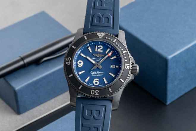  Breitling Superocean 46 Automatik 46 Black Steel Herrenuhr Ref. M17368B71B1S1 B&P 