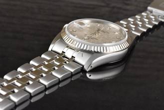 Thumbnail von Tudor Prince Date 76214 Stahl / Weißgold Linen Diamond Dial