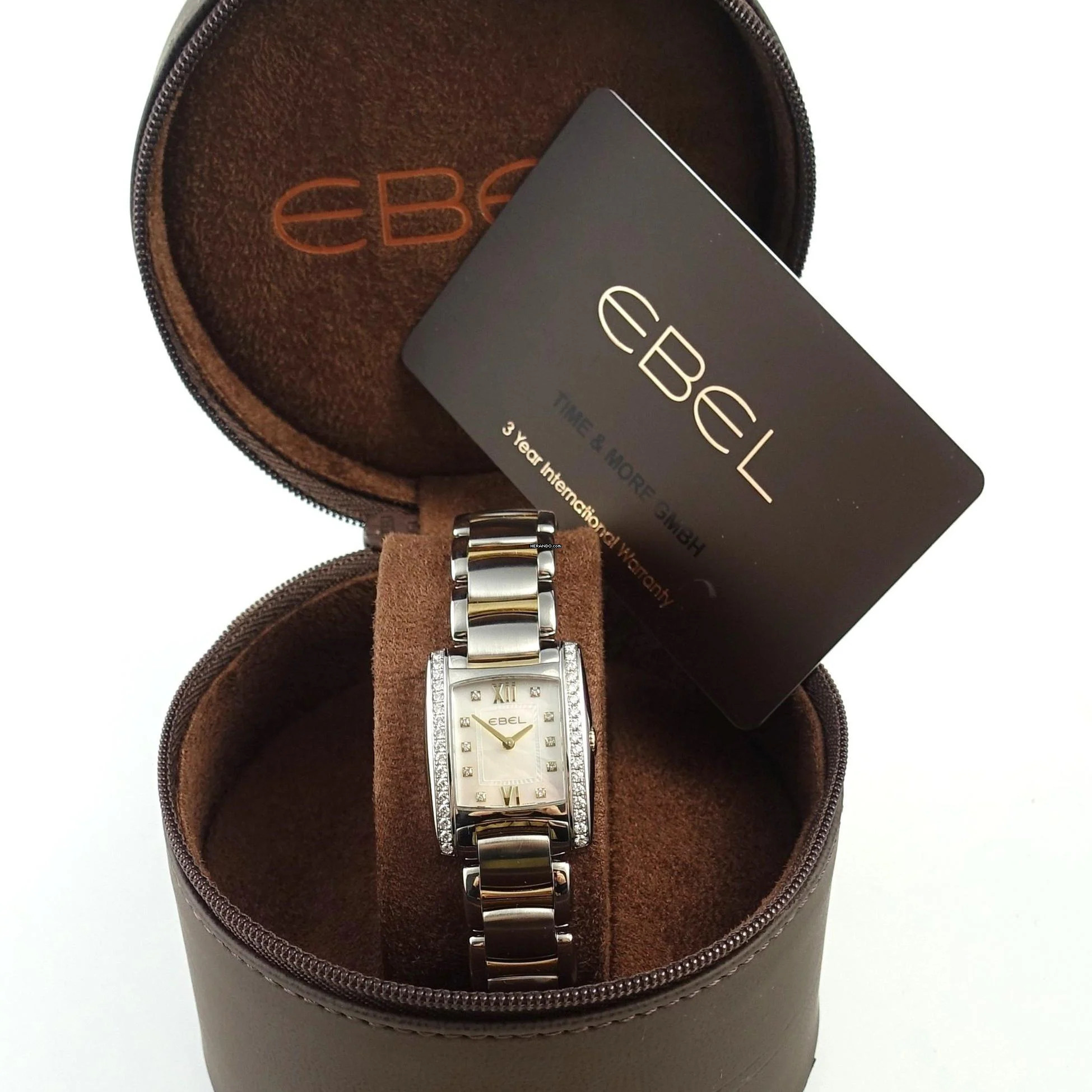 Thumbnail von Ebel Brasilia Mini Stahl/Gelbgold Perlmutt-ZB Brillanten Full Set 2019