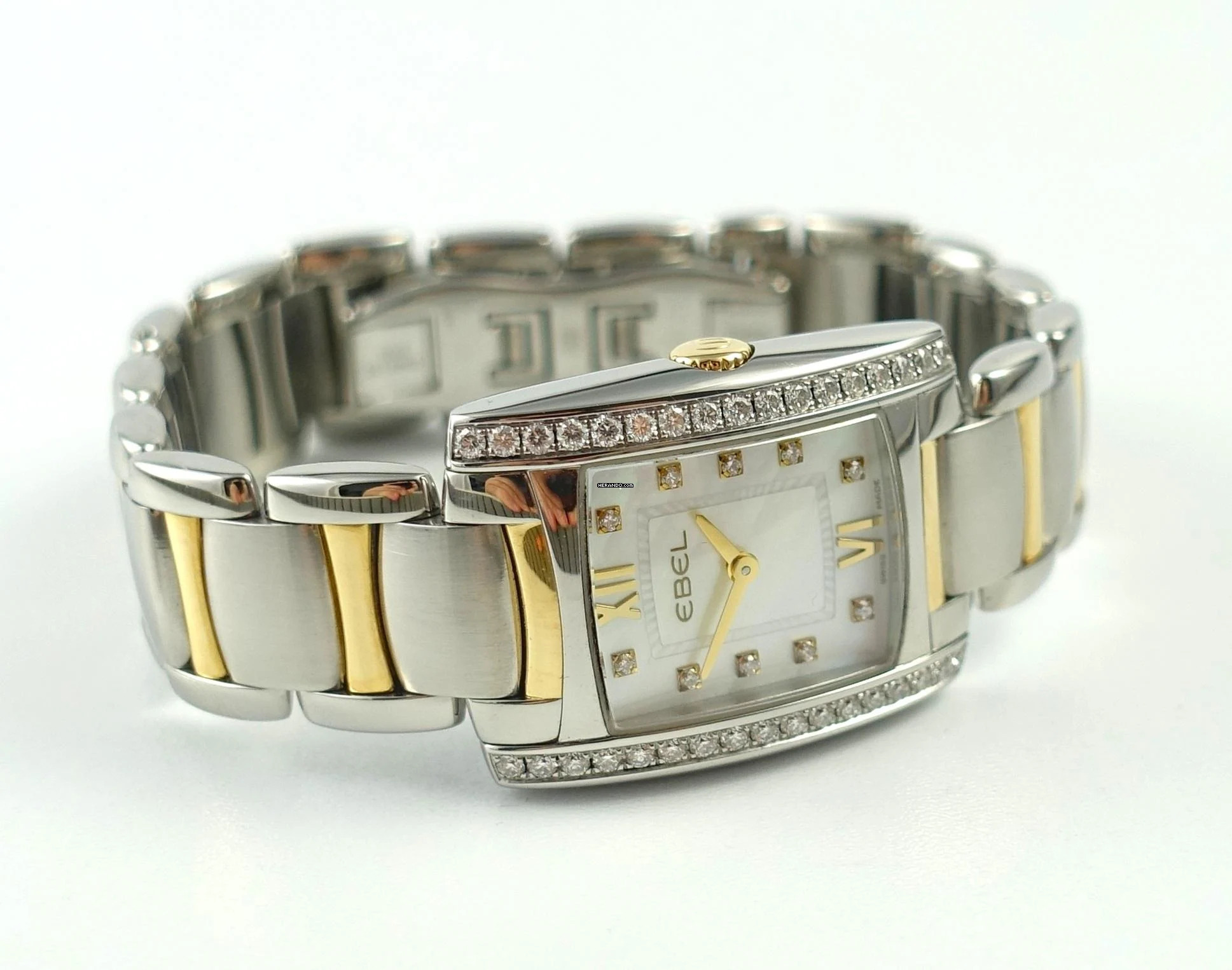 Thumbnail von Ebel Brasilia Mini Stahl/Gelbgold Perlmutt-ZB Brillanten Full Set 2019