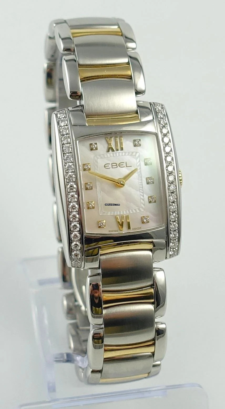 Thumbnail von Ebel Brasilia Mini Stahl/Gelbgold Perlmutt-ZB Brillanten Full Set 2019