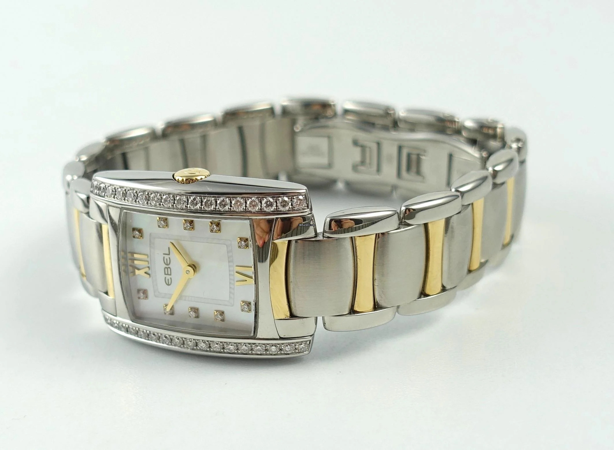 Thumbnail von Ebel Brasilia Mini Stahl/Gelbgold Perlmutt-ZB Brillanten Full Set 2019