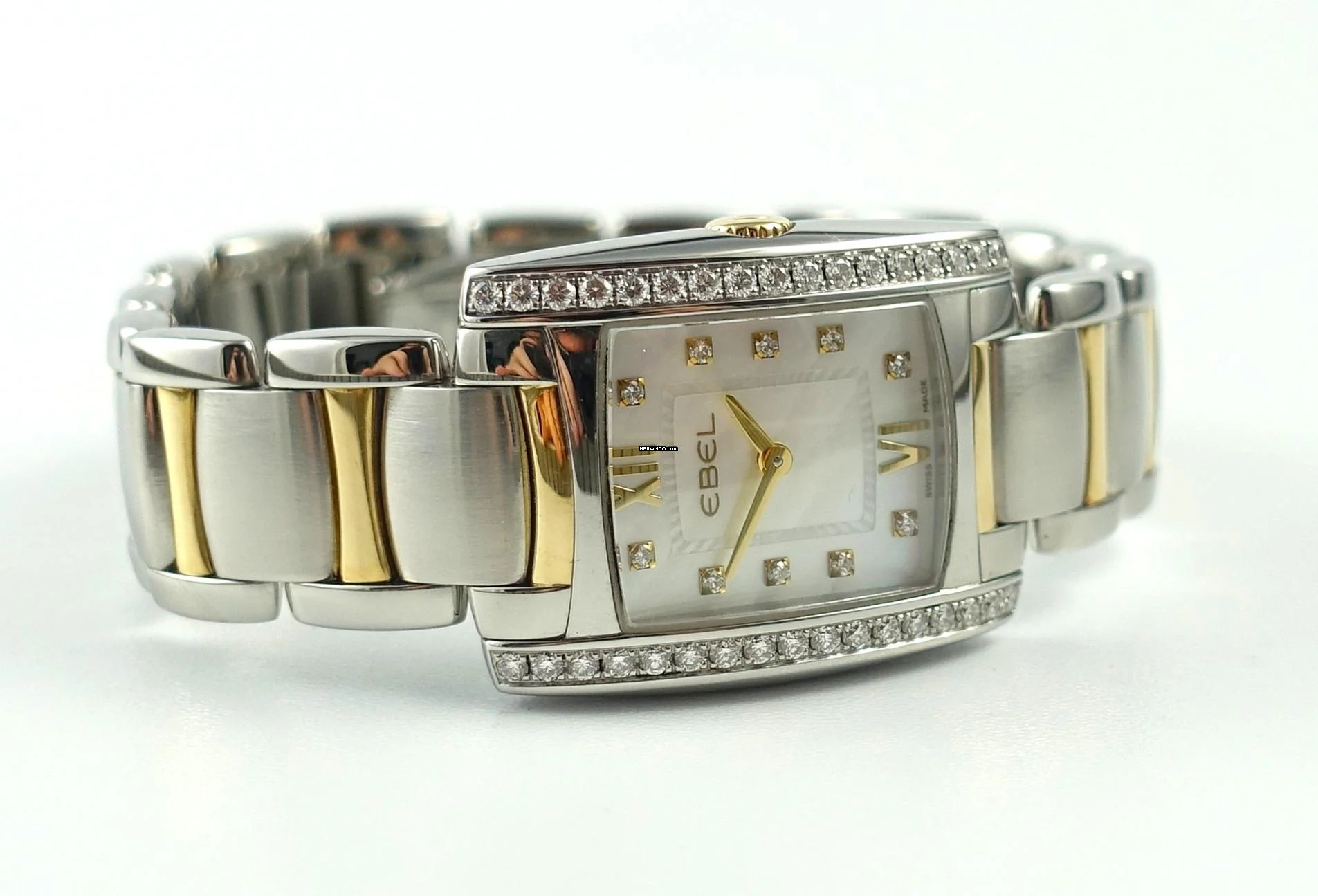 Thumbnail von Ebel Brasilia Mini Stahl/Gelbgold Perlmutt-ZB Brillanten Full Set 2019