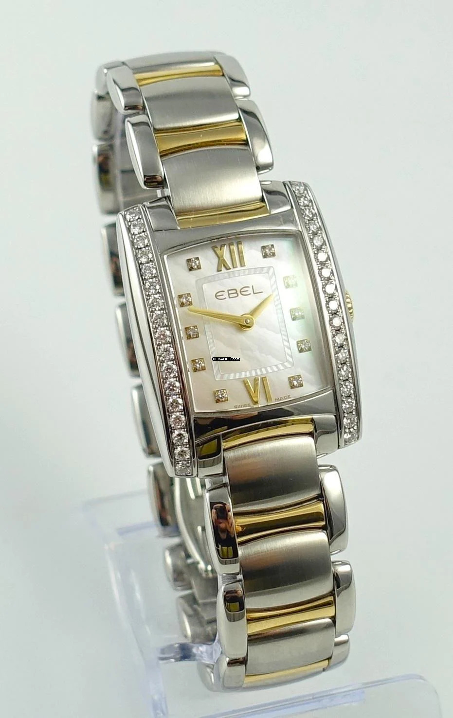 Thumbnail von Ebel Brasilia Mini Stahl/Gelbgold Perlmutt-ZB Brillanten Full Set 2019