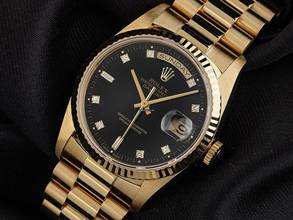 Thumbnail von Rolex Day-Date 36 Ref.18238 1990 Full Set wie Neu Vintage Day-Date 18kt Gelbgold Diamanten