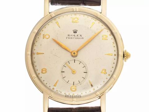  Rolex Precision Metropolitan 9kt Gelbgold Ref.4325 sehr gut Vintage Precision Metropolitan 9kt Gelbgold 