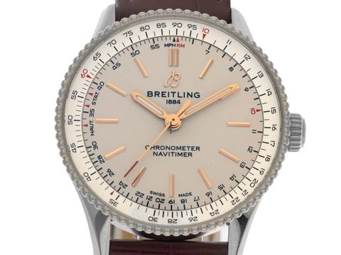  Breitling Navitimer Ref.A17327211G1P1 2025 Full Set Ungetragen Navitimer Automatic Krokoleder Faltschließe 