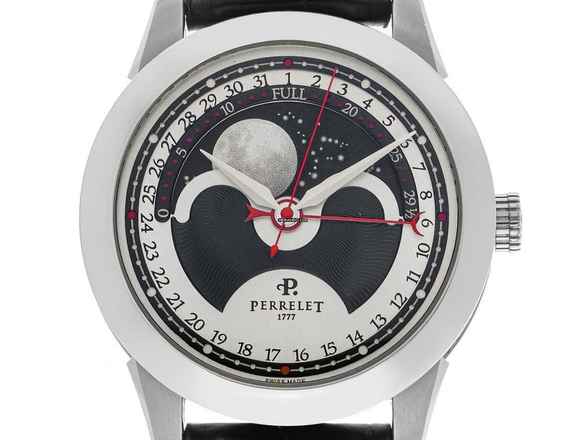  Perrelet Moonphase Mondphase Ref.A1039/2 2020 Full Set wie Neu Vintage Moonphase Faltschließe 