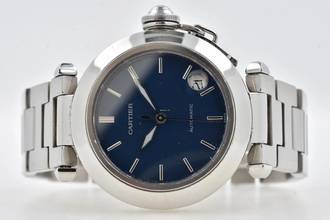 Thumbnail von Cartier Pasha C 2324 Automatik 35mm Bracelet Blue Dial