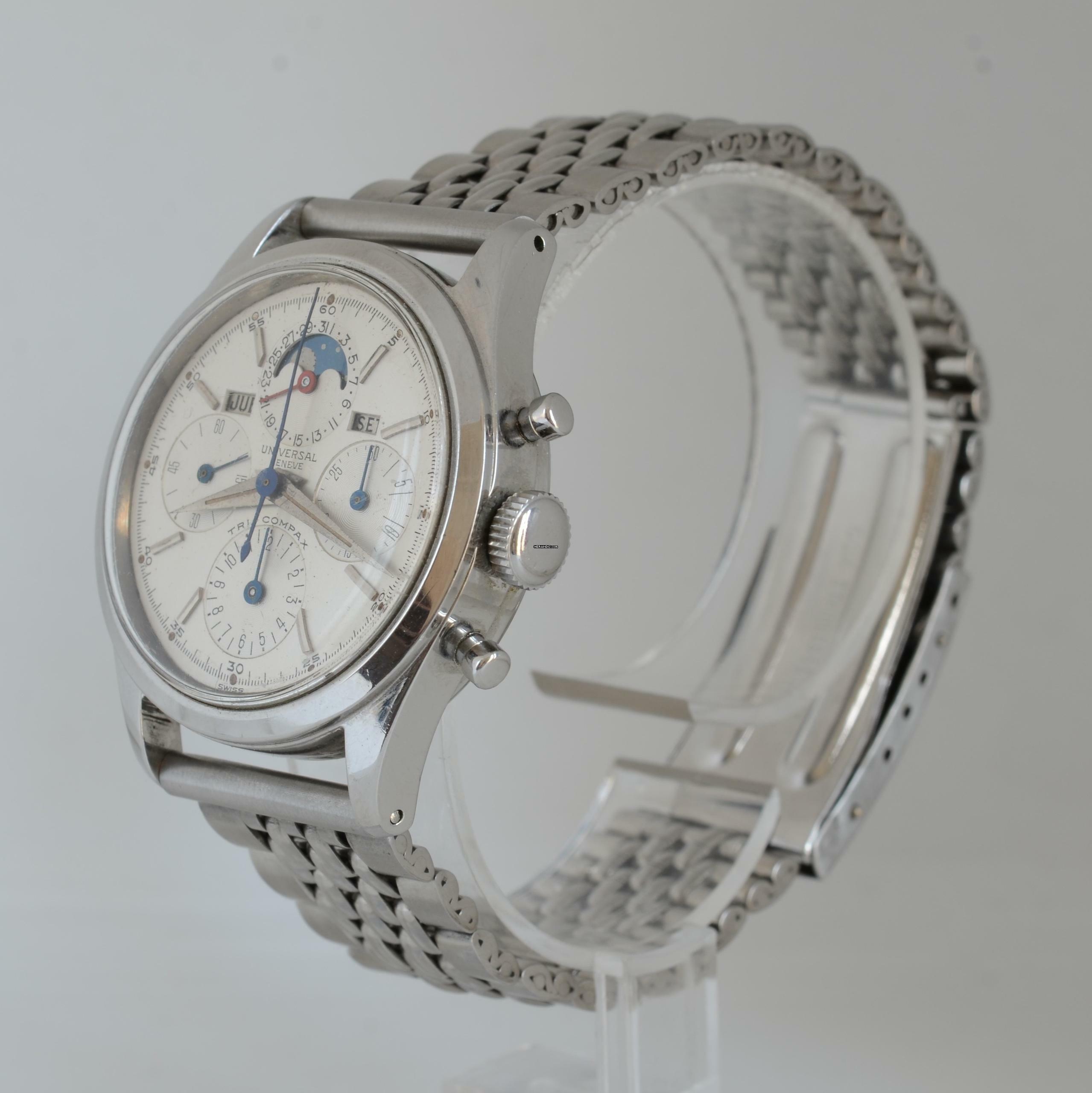 Thumbnail von Universal Genève Tri-Compax Chronograph 22297-3 Tri-Compax full calendar Moonphase 1958's TOP Condition