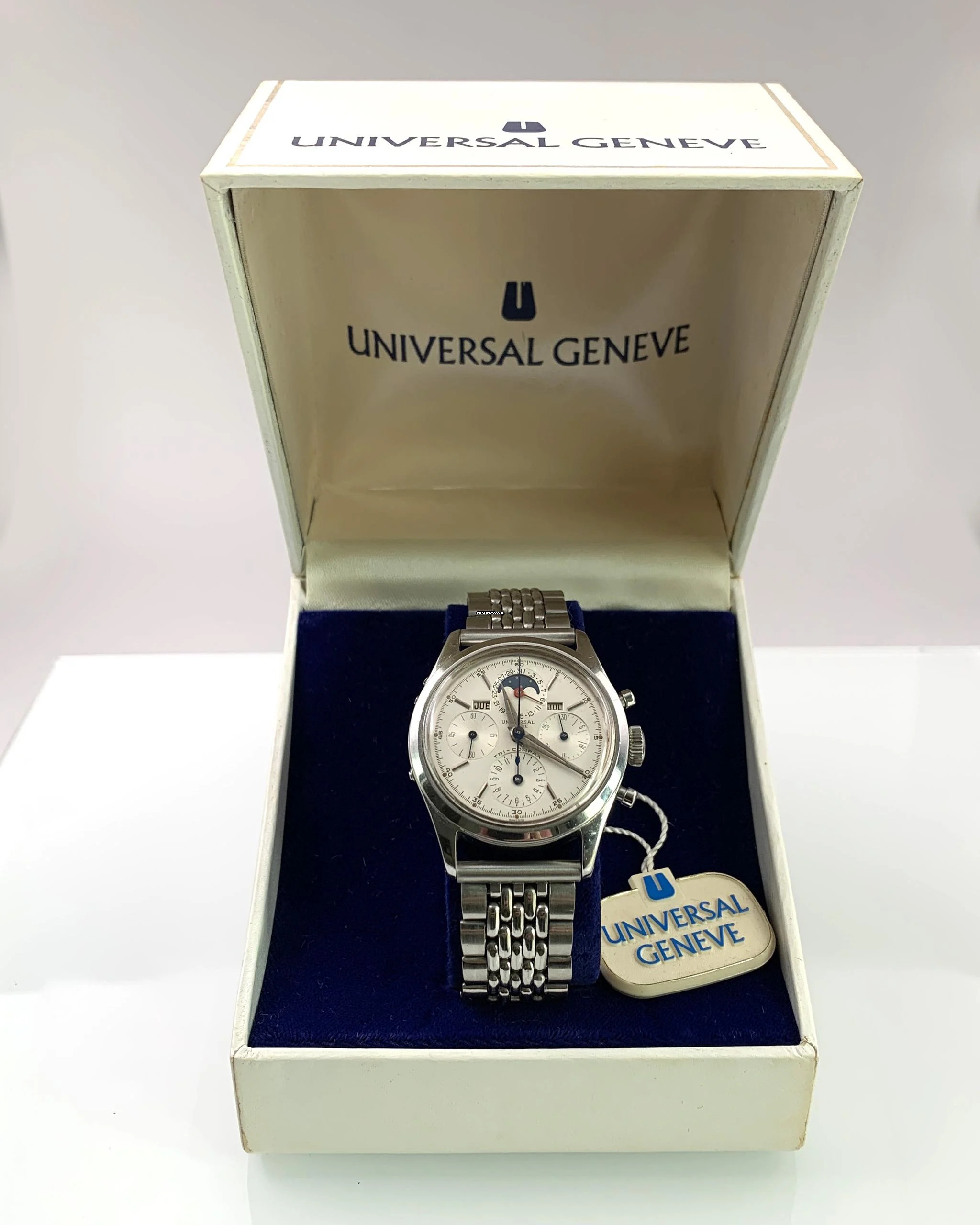 Thumbnail von Universal Genève Tri-Compax Chronograph 22297-3 Tri-Compax full calendar Moonphase 1958's TOP Condition