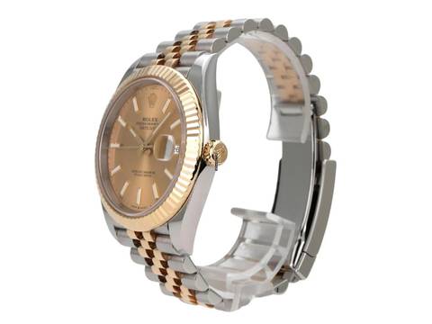  Rolex Datejust 41 Edelstahl Gelbgold 126333 Champagner Jubilee-Band 