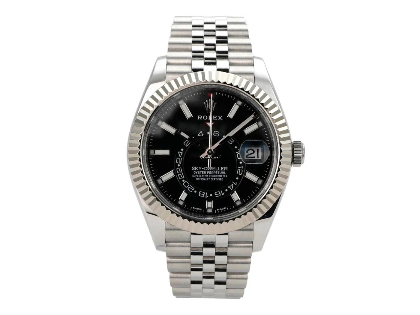  Rolex Sky-Dweller 326934 Schwarz Jubile-Band 