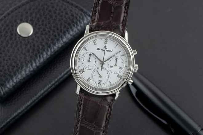  Blancpain Villeret Chronograph Stahl Automatik Herrenuhr Ref. 1185-1127 