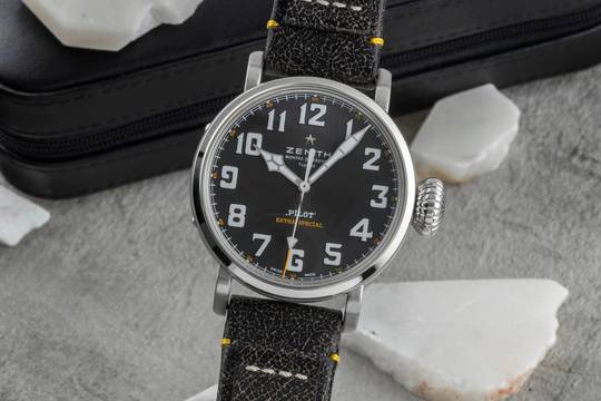  Zenith Pilot Type 20 Rescue Stahl Automatik Herrenuhr Ref. 03.2434.679/20.I010 