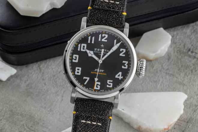  Zenith Pilot Type 20 Rescue Stahl Automatik Herrenuhr Ref. 03.2434.679/20.I010 