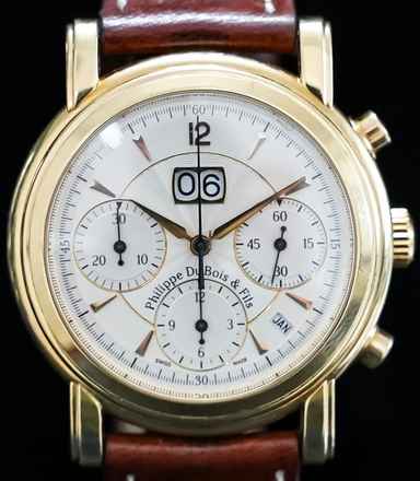  Philippe Du Bois & Fils Chronograph Grande Date Jahreskalender 18K. Gelbgold Limited Edition 300 Stk. 