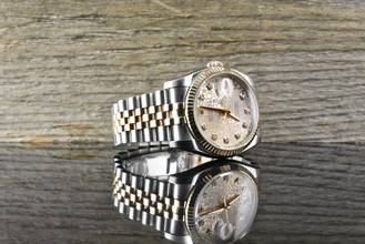 Thumbnail von Rolex Datejust 36 Stahl & Roségold - Pink Computer Diamond Dial - B&P 2013