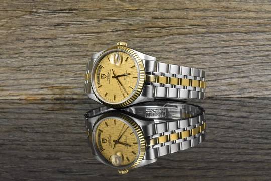  Tudor Prince Date Day 76213 Automatik Stahl / Gold - Linen Dial - 2016 