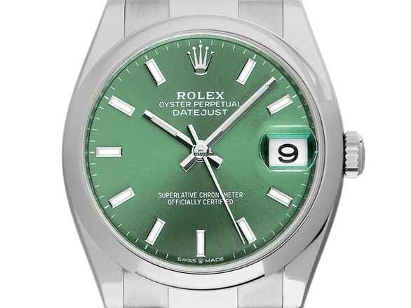  Rolex Datejust 36 Ref.126200 2023 Full Set wie Neu Datejust Green Dial 
