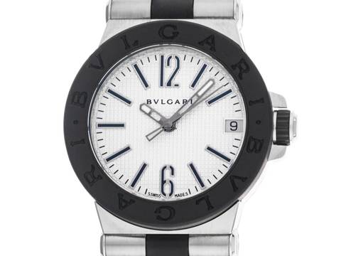  Bulgari Diagono Ref.DG29SV 2000 original Box wie Neu Vintage Diagono 