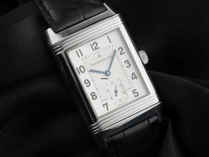 Thumbnail von Jaeger-LeCoultre Reverso Grande Taille großes Model Ref.270862 1996 Full Set wie Neu Vintage Reverso Grande Taille GM großes Modell Krokoleder Faltschließe