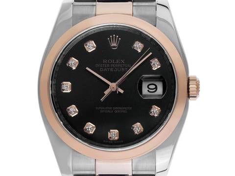  Rolex Datejust 36 Ref.116201 2008 Full Set wie Neu Vintage Datejust Diamanten 