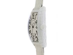 Thumbnail von Franck Muller Cintrée Curvex Croco WHT CRO Ref.8880 SC WHT CRO 2020 Full Set sehr gut Vintage Cintree Curvex White Croco Krokoleder