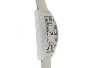 Thumbnail von Franck Muller Cintrée Curvex Croco WHT CRO Ref.8880 SC WHT CRO 2020 Full Set sehr gut Vintage Cintree Curvex White Croco Krokoleder