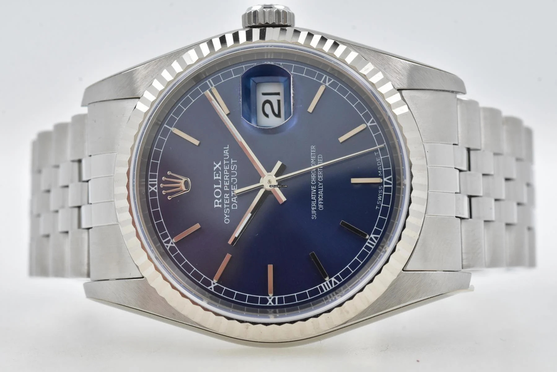 Rolex Datejust 36 Oyster Perpetual Datejust 16234 Blue Dial Rolex Service 10/2025 LC400