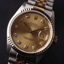 Thumbnail von Rolex Datejust 36 Steel/Gold Champagne Diamond Dial