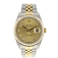 Thumbnail von Rolex Datejust 36 Steel/Gold Champagne Diamond Dial