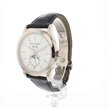  Patek Philippe Annual Calendar White Gold Silver Dial 