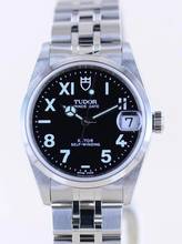 Thumbnail von Tudor Prince Oysterdate 32mm Lady black California Dial Stahl rar NOS ungetragen