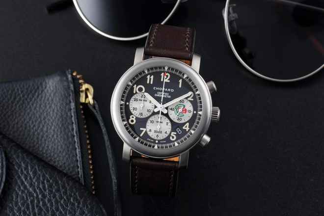  Chopard Mille Miglia Chronograph Automatik Titan Herrenuhr Ref. 8407 
