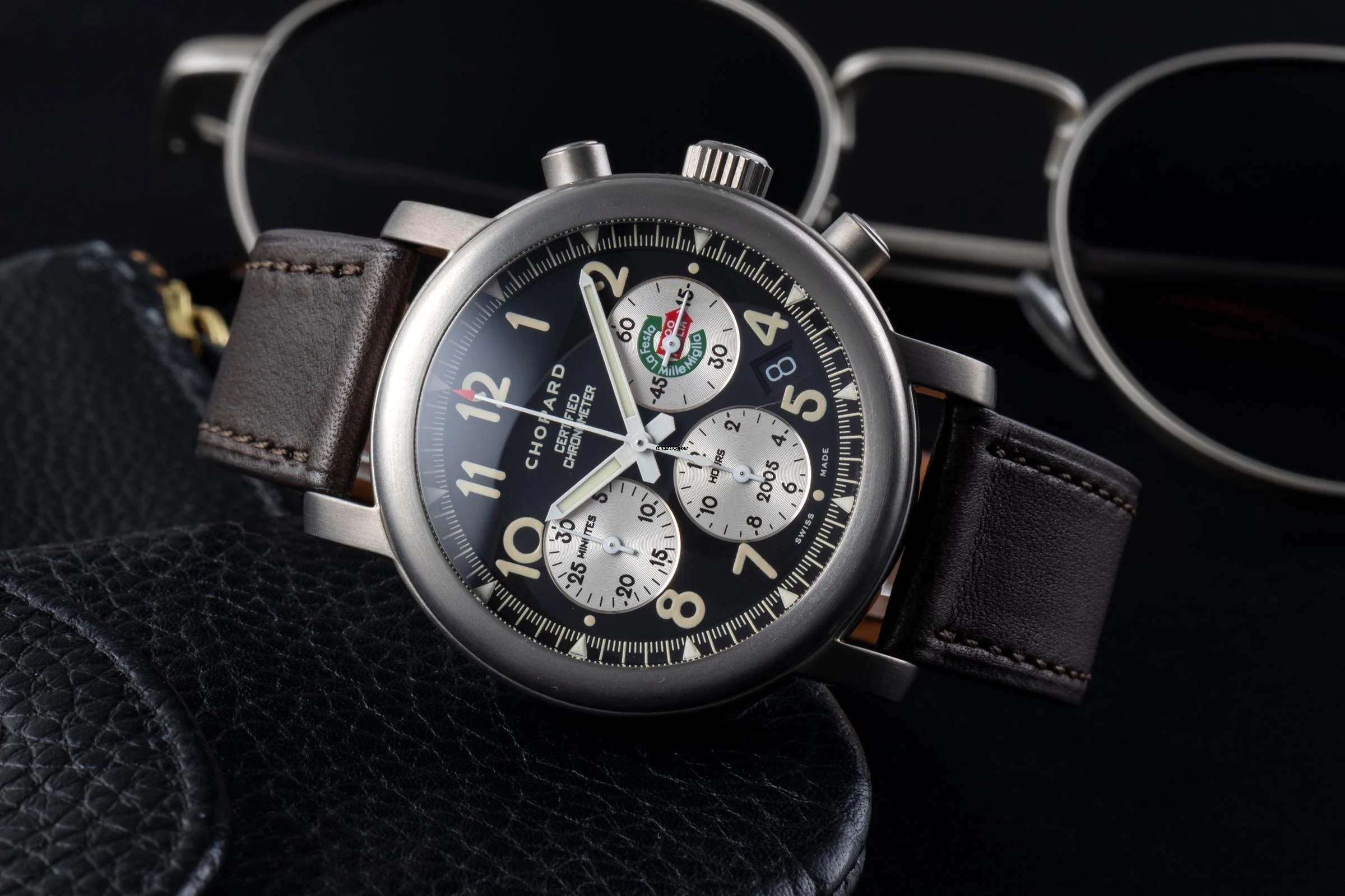 Thumbnail von Chopard Mille Miglia Chronograph Automatik Titan Herrenuhr Ref. 8407