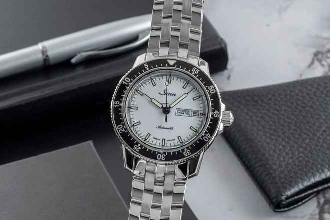  Sinn 104 St Sa I W Fliegeruhr Edelstahl Automatik Ref. 104.012 B&P 