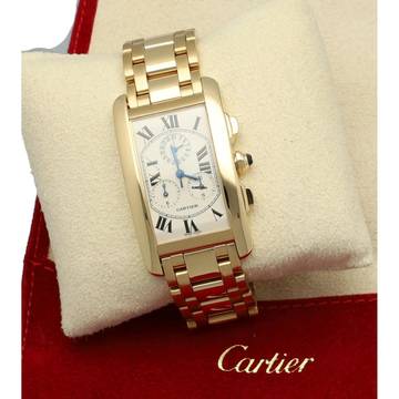  Cartier Tank Américaine 18k yellowgold Ref. 1730 Service papers 