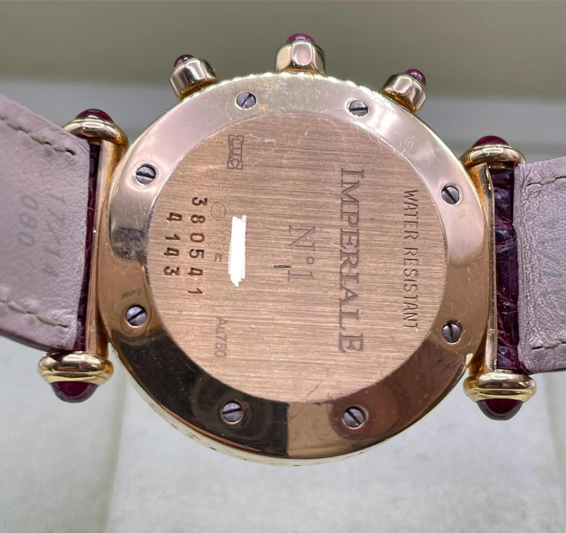 Thumbnail von Chopard Imperiale 18Kt.Yellowgold Ruby/Diamonds Factory Setting Top Condition with box 33mm Quartz rare Piece