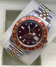 Thumbnail von Rolex GMT-Master ROOTBEER/TIGEREYE (VINTAGE) BROWN NIPPE DIAL Steel/Gold JUBILEE