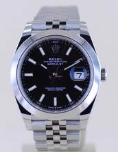 Thumbnail von Rolex Datejust 41 black Dial B+P 126300 Jubiléband Top Klassiker