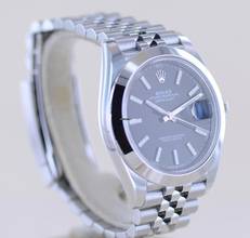 Thumbnail von Rolex Datejust 41 black Dial B+P 126300 Jubiléband Top Klassiker