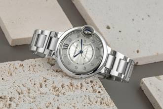 Thumbnail von Cartier Ballon Bleu 33mm Diamant Zifferblatt Stahl Gold Automatik Ref. WE902074