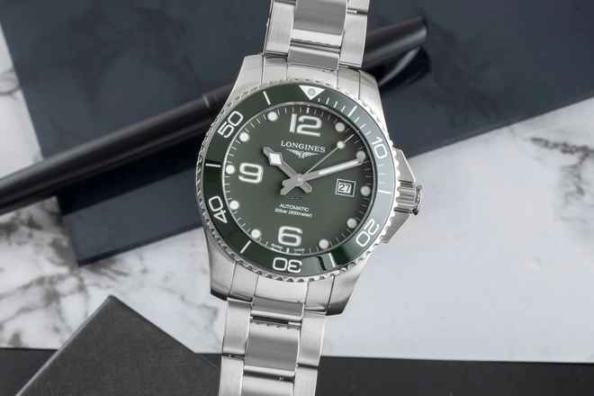  Longines HydroConquest Hydro Conquest Stahl Automatik Herrenuhr Ref. L3.782.4.06.6 B&P 2020 