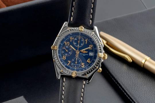  Breitling Chronomat Chronograph Stahl / Gold Automatik Herrenuhr Ref. B13050.1 