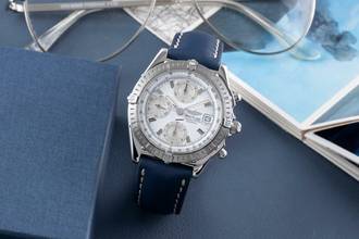 Thumbnail von Breitling Chronomat White Dial Automatik Herrenuhr Ref. A13352 Klassiker