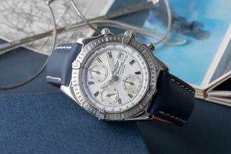 Thumbnail von Breitling Chronomat White Dial Automatik Herrenuhr Ref. A13352 Klassiker