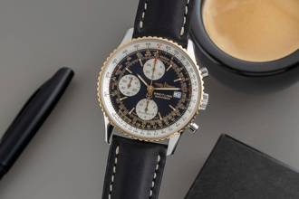 Thumbnail von Breitling Old Navitimer Chronograph Stahl Gold Automatik Herrenuhr Ref. D13022