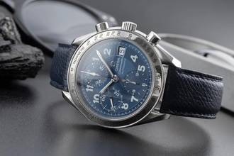 Thumbnail von Omega Speedmaster Date Blue Dial Chronograph Automatik Ref. 3513.82.00