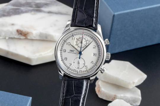  IWC Portugieser Chronograph Classic Chronograph Automatik Edelstahl Herrenuhr Ref. IW390403 